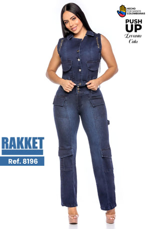 Ref. 006 -8196 Conjunto Largo Push Up con Chaleco - Ropa Colombiana