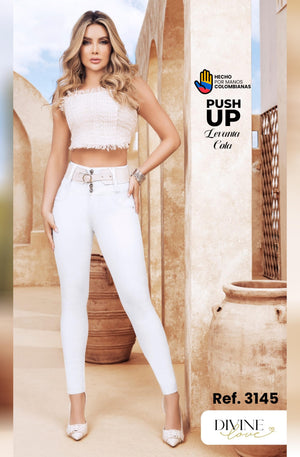Ref. 8521447 -3145 ALBA Jean Colombiano Push Up sin bolsillos - Ropa Colombiana
