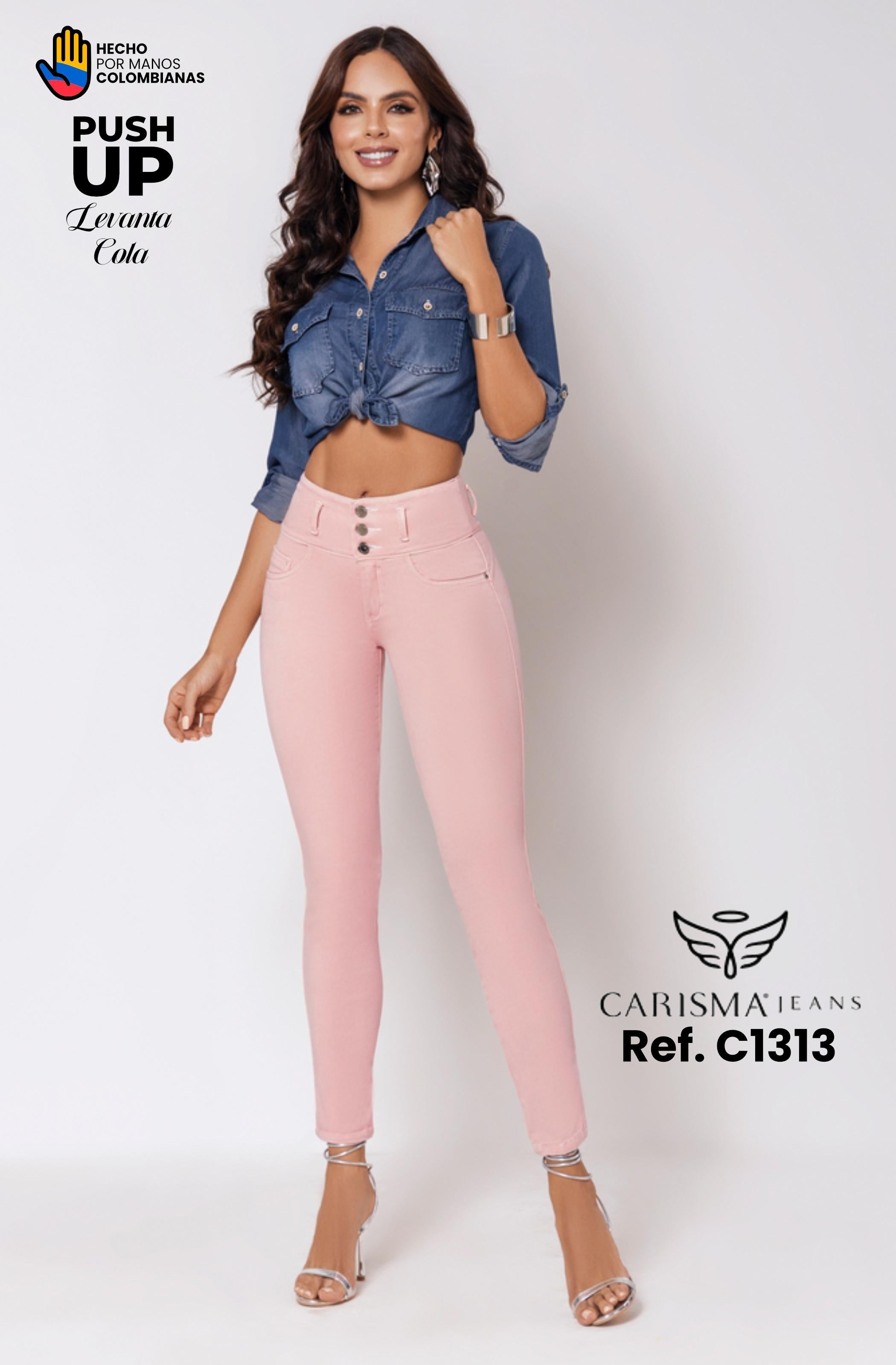 Ref. 070 -C1313 Jeans sin Bolsillos Levantacola Push Up - Ropa Colombiana