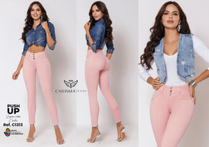 Ref. 070 -C1313 Jeans sin Bolsillos Levantacola Push Up - Ropa Colombiana