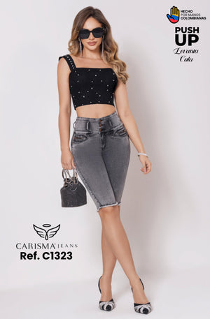 Ref. 070 -C1323 Short Capri Levantacola Push Up - Ropa Colombiana