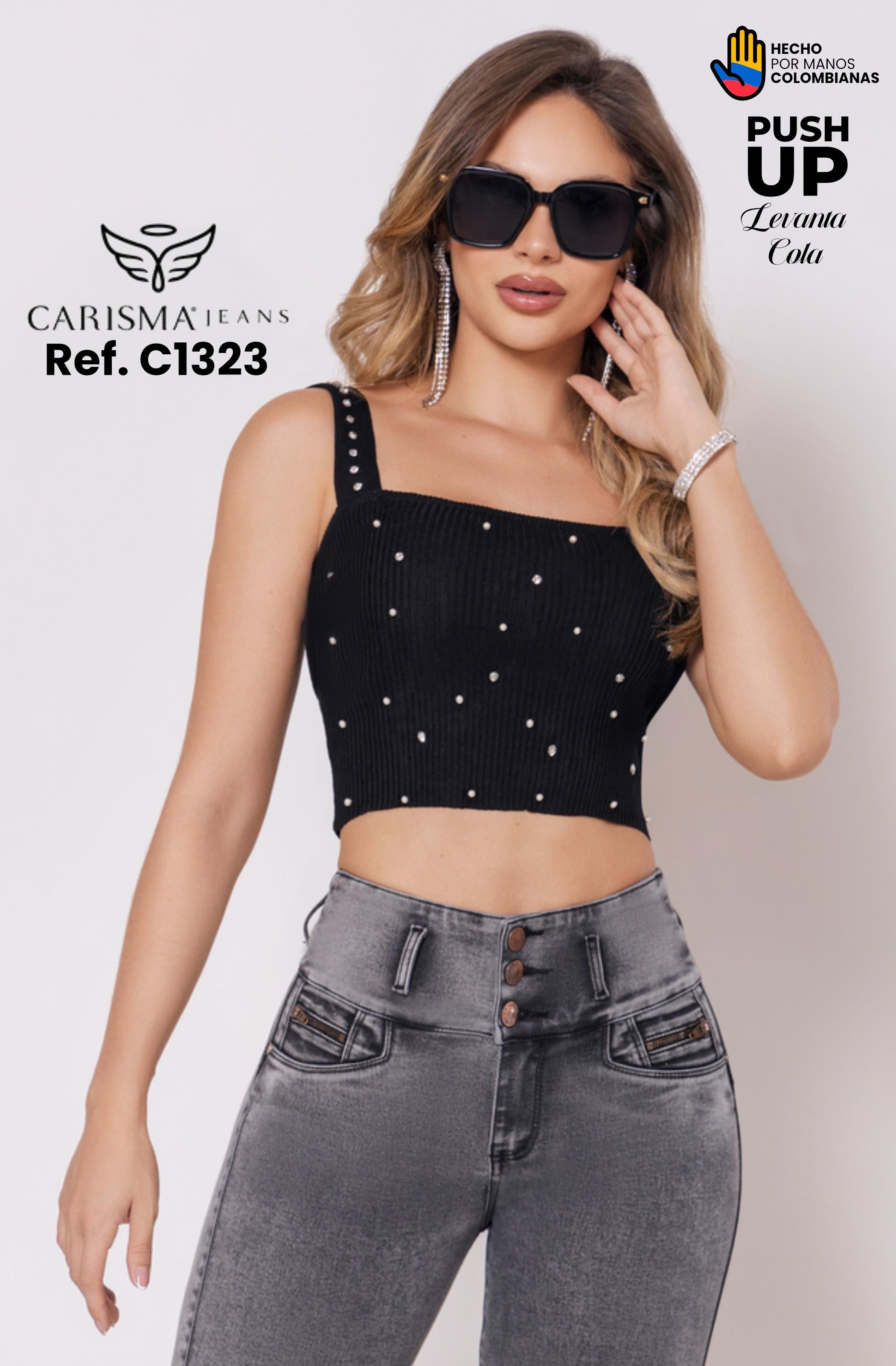 Ref. 070 -C1323 Short Capri Levantacola Push Up - Ropa Colombiana