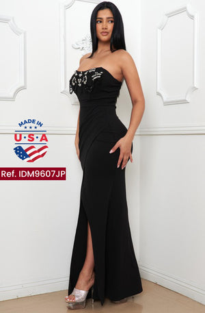 Ref. 003 -IDM9607JP Vestido de Fiesta Largo - Ropa Colombiana