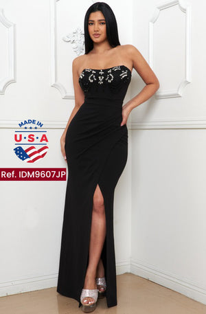 Ref. 003 -IDM9607JP Vestido de Fiesta Largo - Ropa Colombiana