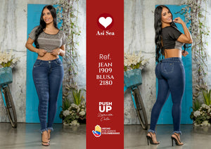 Ref. 011 -AG001909 Jean levantacola Colombiano con bolsillos - Ropa Colombiana