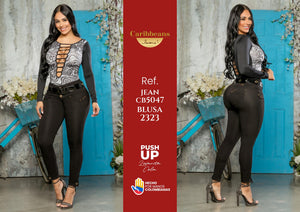 Ref. 041 -CB5047 Jean Levanta cola de moda - Ropa Colombiana