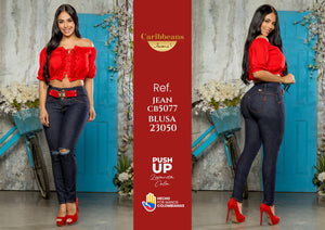 Ref. 041 -CB5077 Pantalón Vaquero Push Up para Dama - Ropa Colombiana