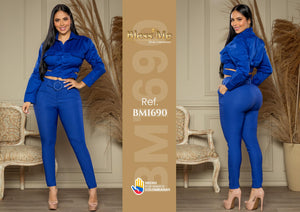 Ref. 058 -BM1690 Conjunto Largo Colombiano - Ropa Colombiana