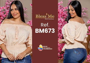 Ref. 082 -BM673 Blusa colombiana - Ropa Colombiana