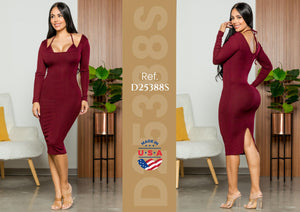 Ref. 003 -D25388S Vestido de fiesta - Ropa Colombiana