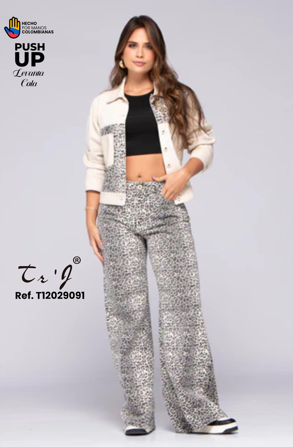 033 -T12029091 CONJUNTO COLOMBIANO ANIMAL PRINT