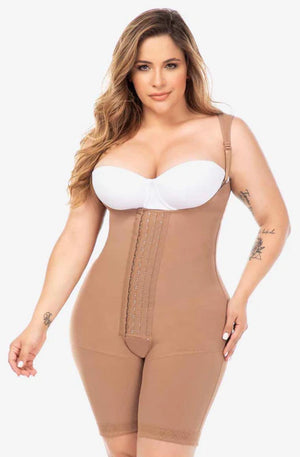 Ref. 019 -FQ100 Faja Postquirúrgica - Postparto Medio Muslo - Ropa Colombiana