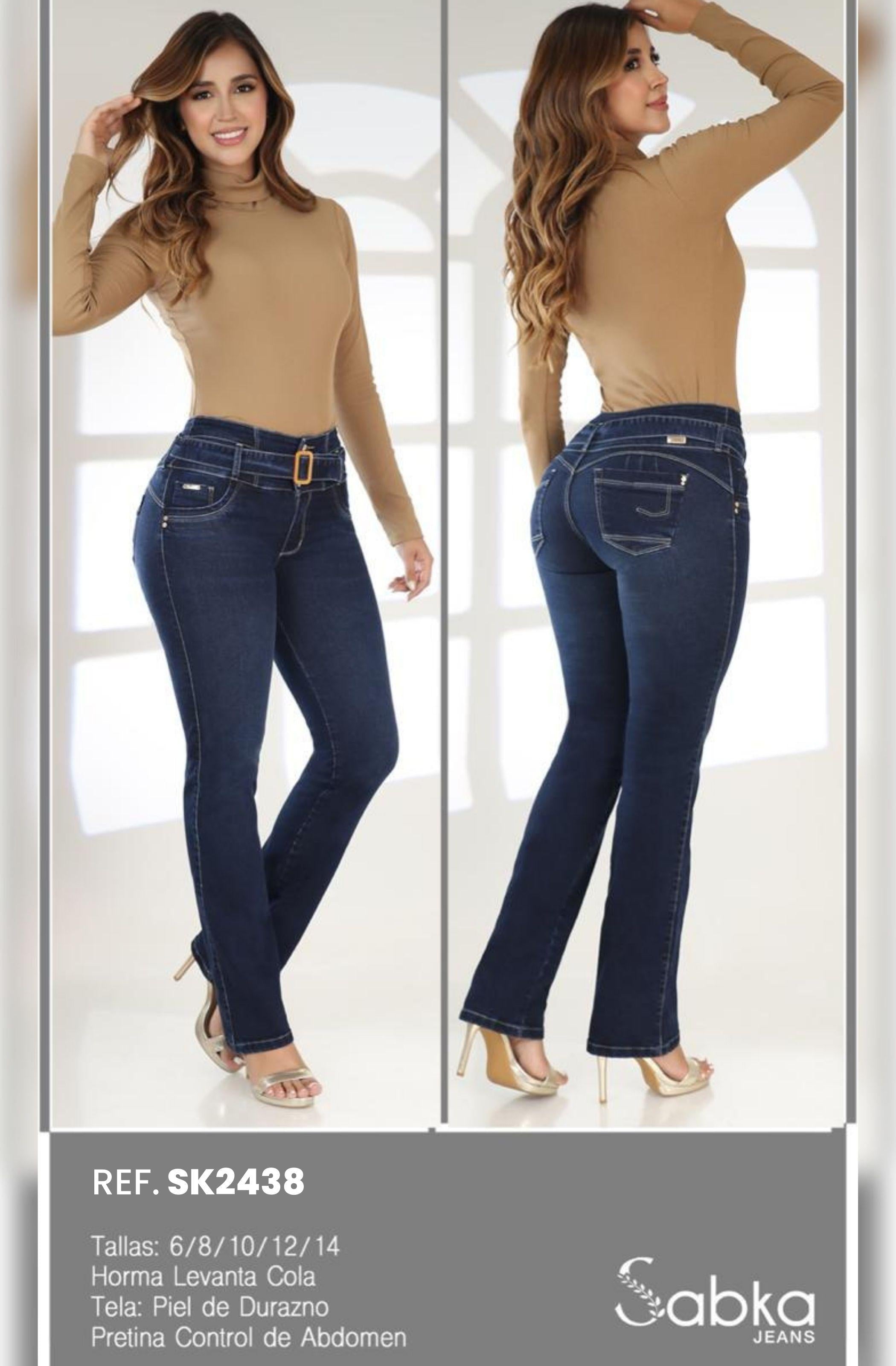 Ref. 069 -SK2438 Jean Colombiano Levantacola - Ropa Colombiana