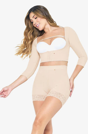 Ref. 019 -FU101 Short Moldeador Con Realce De Cadera - Ropa Colombiana