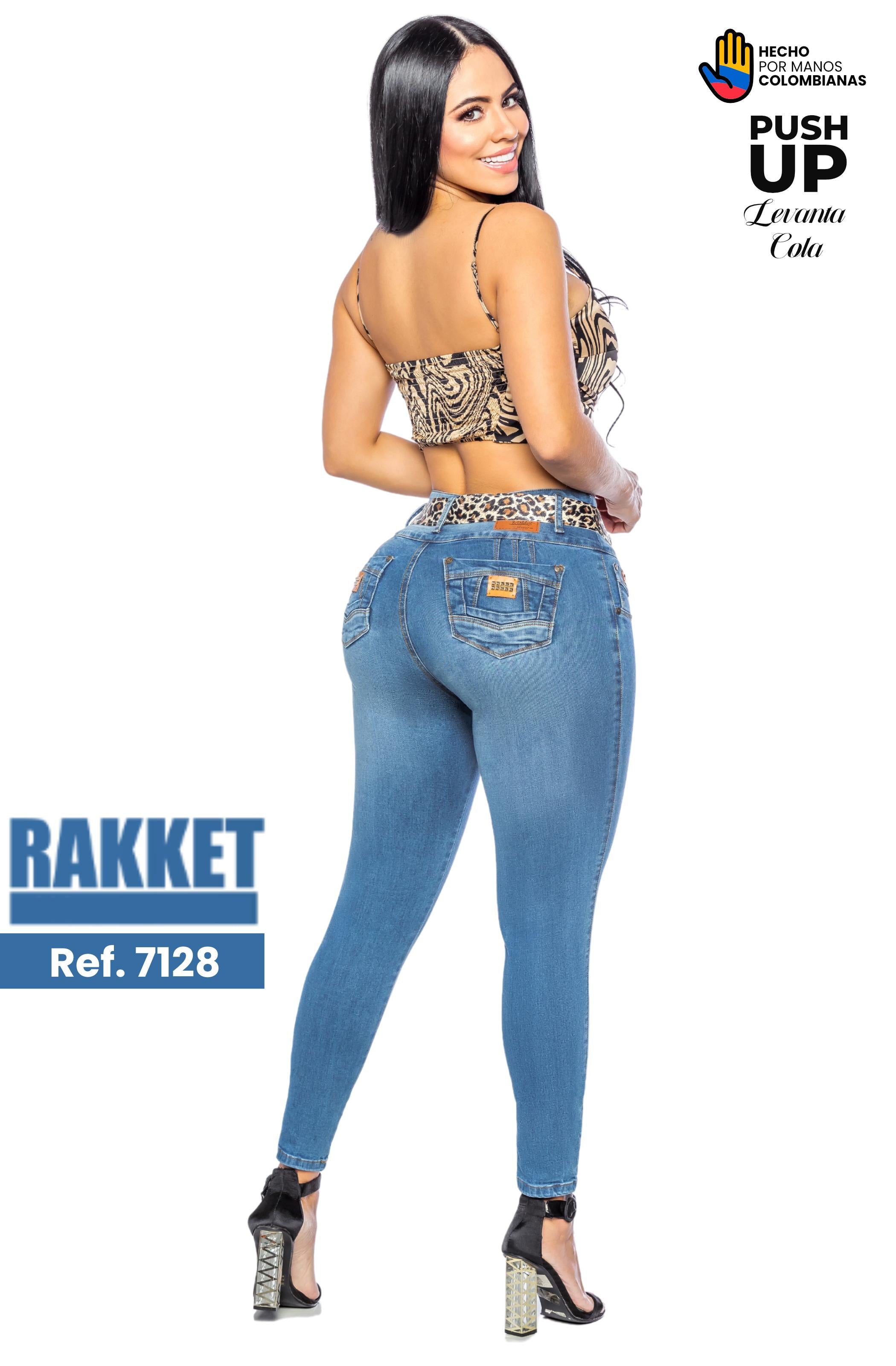 Ref. 006 -7128 Colombian Push up Jeans