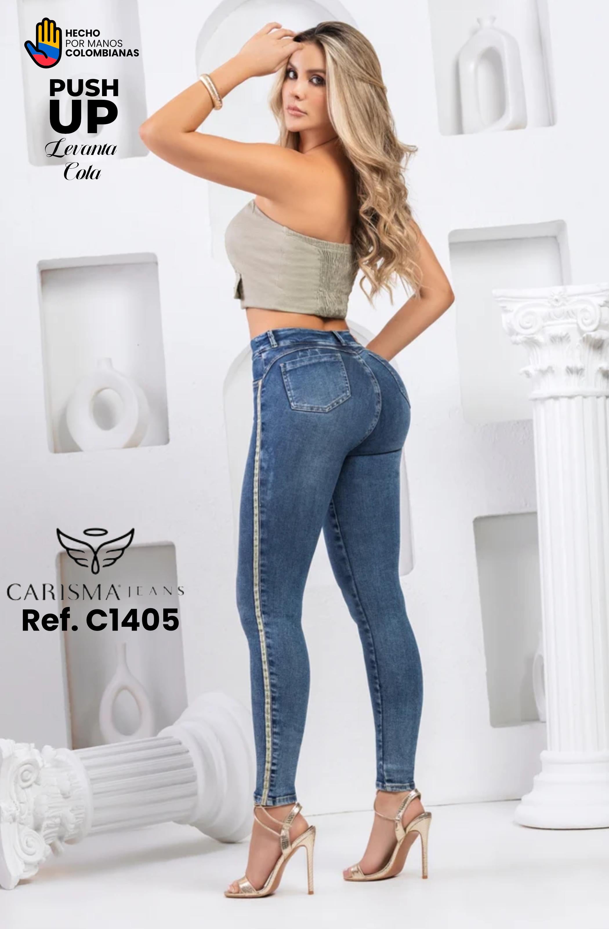 Ref. 070 -C1405 Jean push up - Ropa Colombiana