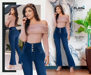 Ref. 050 -X0174 Jean Colombiano Push Up - Ropa Colombiana