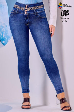 Ref. 10255 -L5314 Jean Push Up Colombiano - Ropa Colombiana