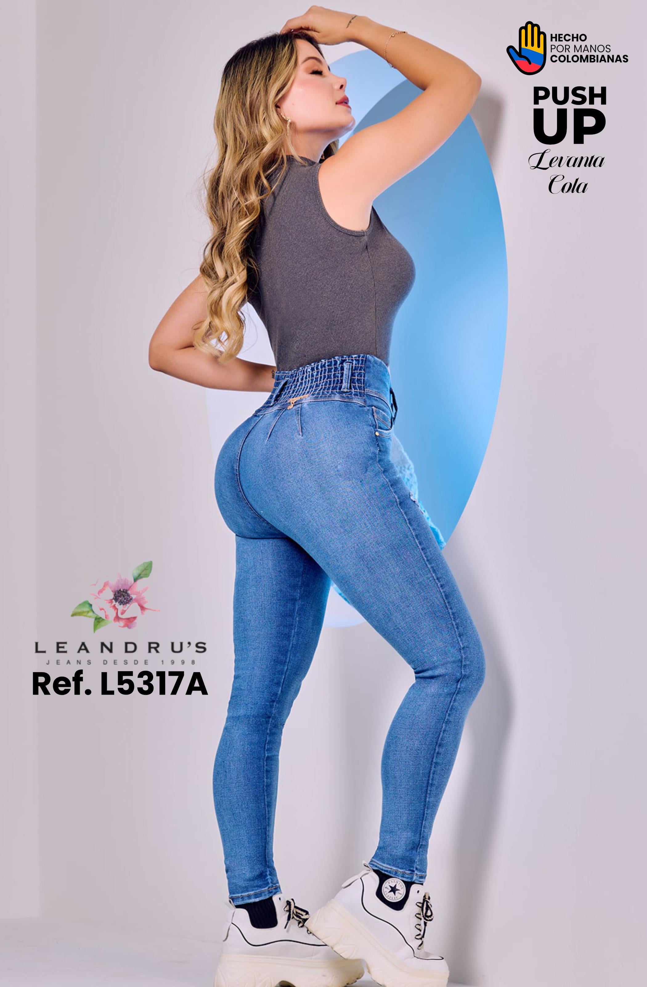 Ref. 10255 -L5317A Jean Push Up Colombiano - Ropa Colombiana