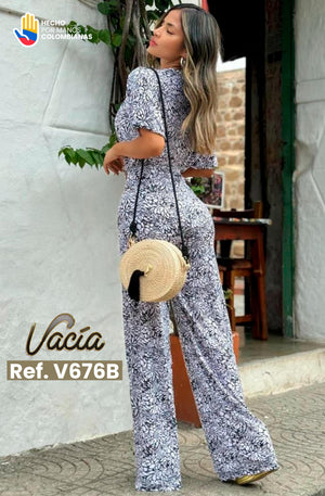 Ref. 049 -V676B Enterizo de Fiesta Largo - Ropa Colombiana