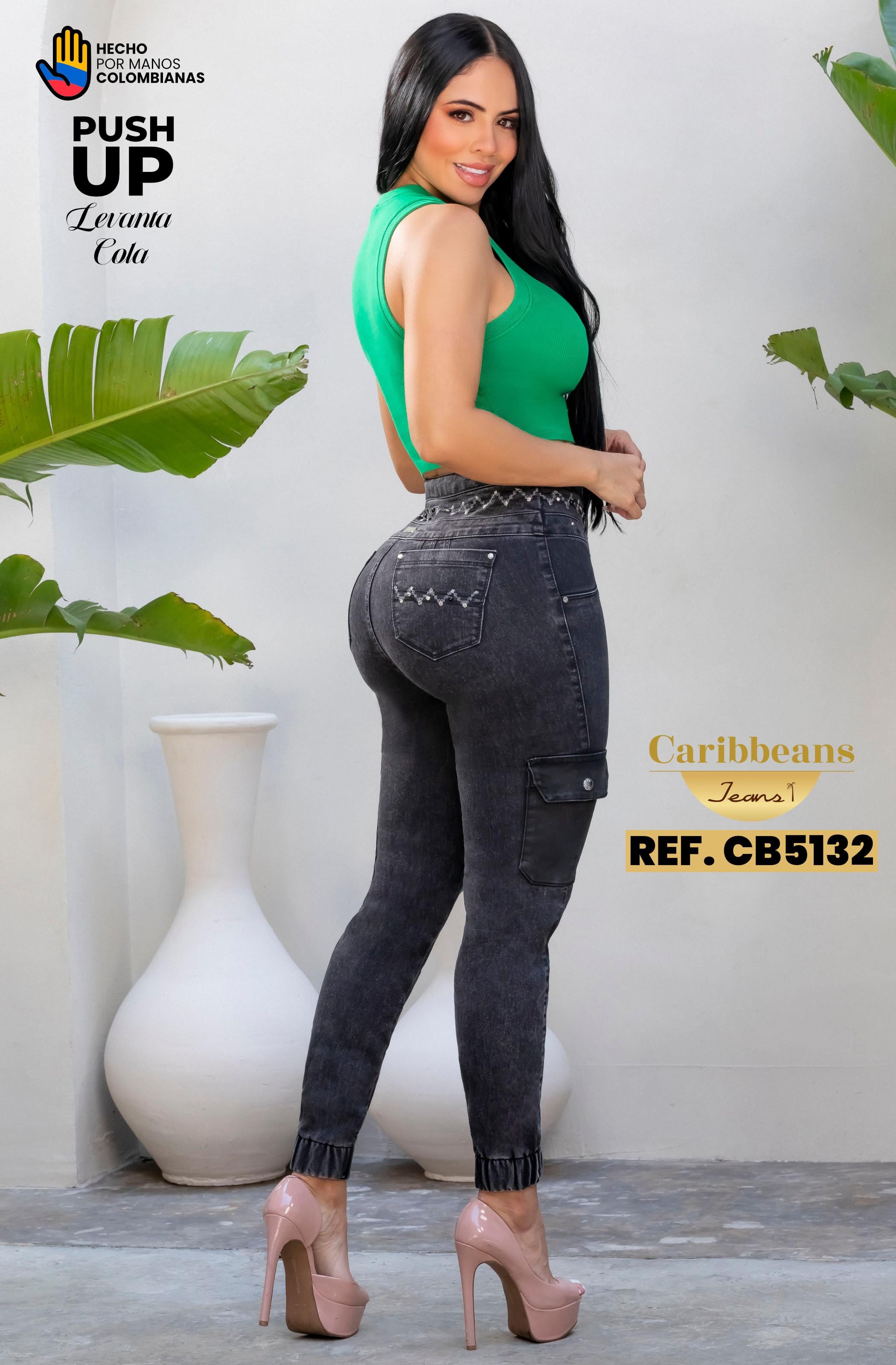 Ref. 041 -CB5132 Pantalon colombiano push up - Ropa Colombiana