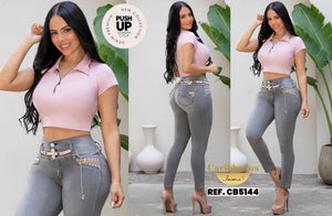 Ref. 041 -CB5144 Jean Push Up Colombiano - Ropa Colombiana