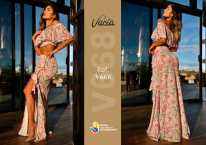 Ref. 049 -V668 Conjunto largo - Ropa Colombiana