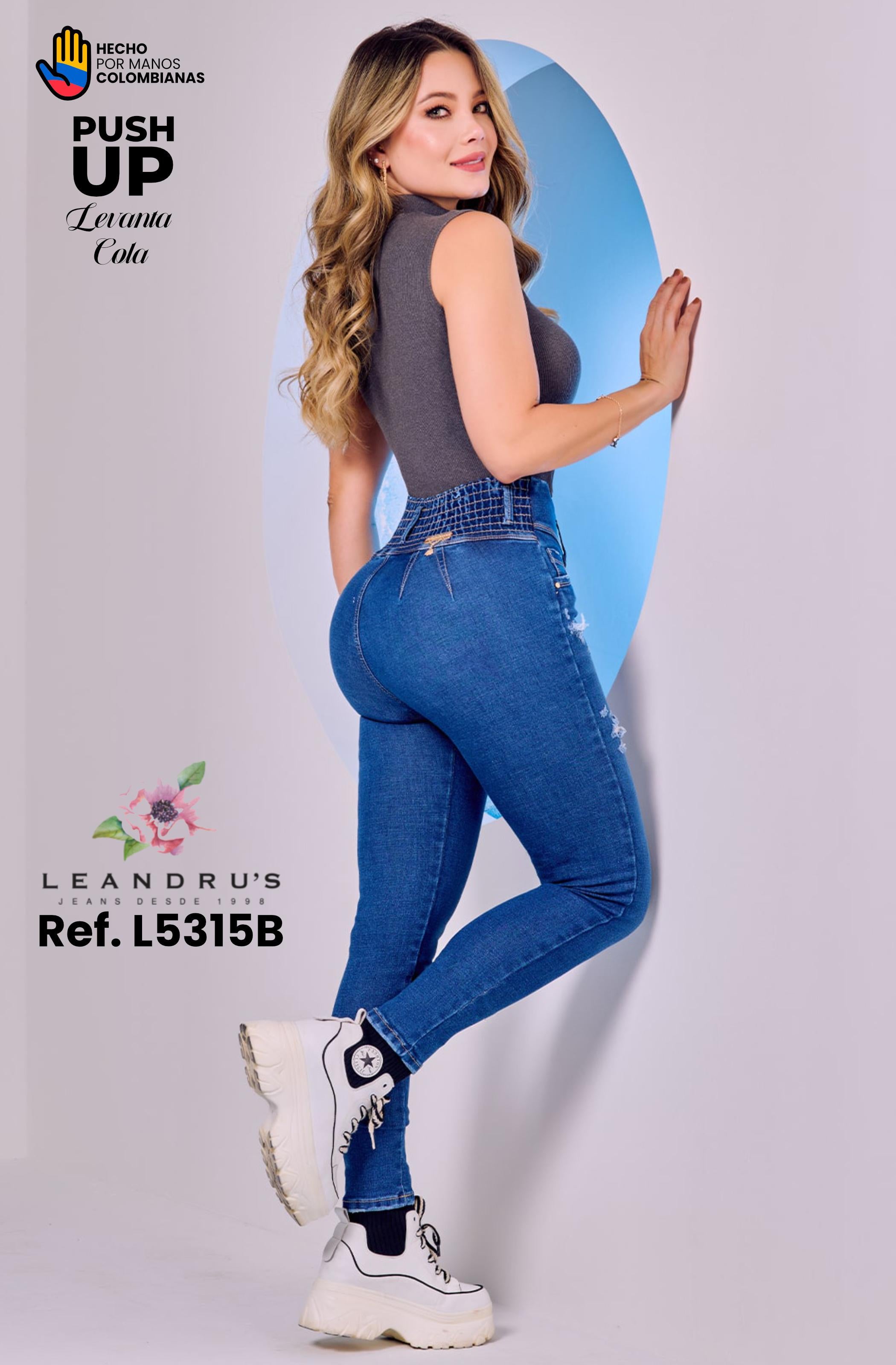 Ref. 10255 -L5315B Jean Push Up Colombiano - Ropa Colombiana