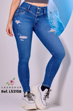 Ref. 10255 -L5315B Jean Push Up Colombiano - Ropa Colombiana
