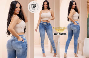 Ref. 041 -CB5113 Jean colombiano push up - Ropa Colombiana