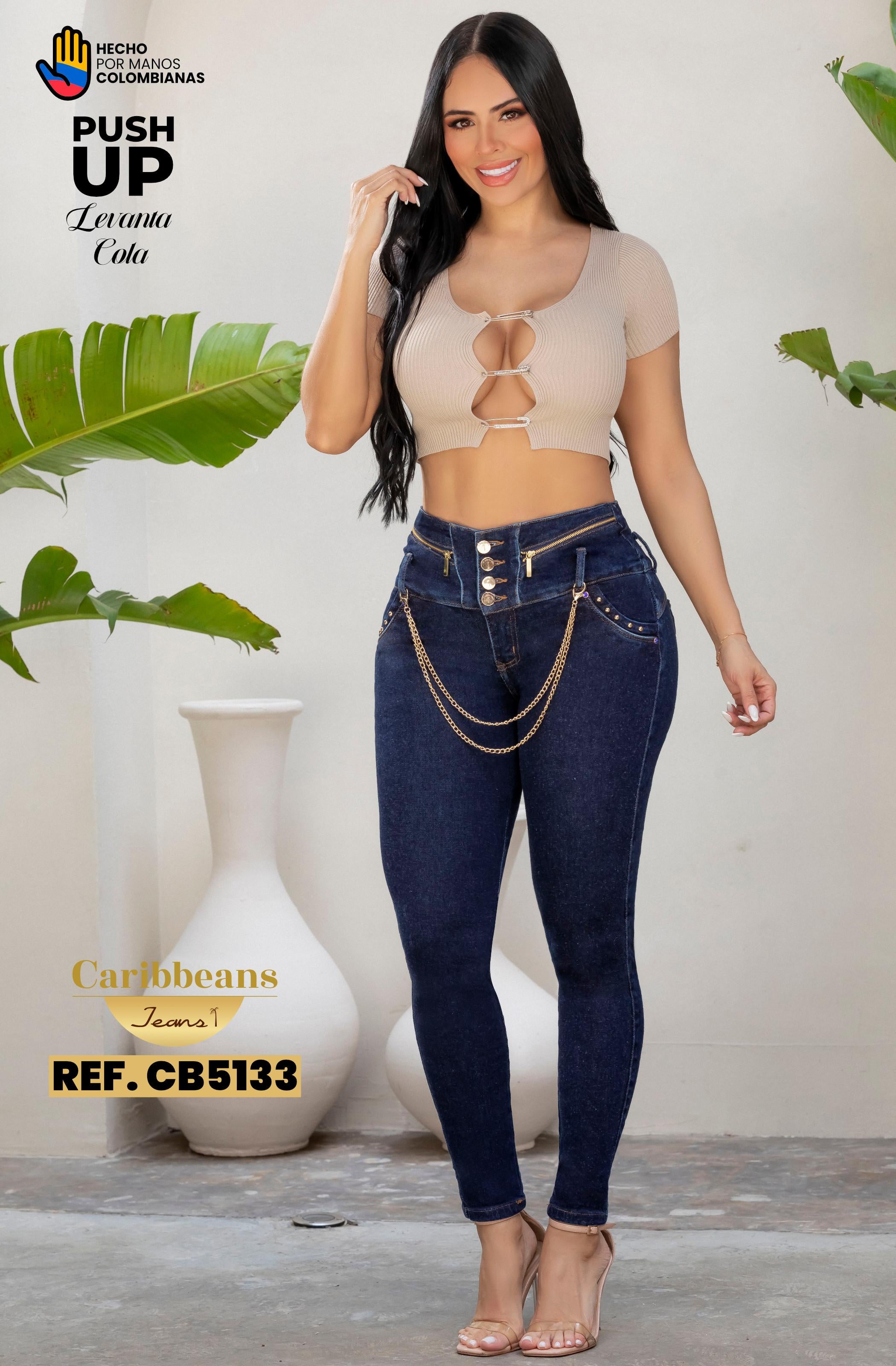 Ref. 041 -CB5133 Jean colombiano push up - Ropa Colombiana