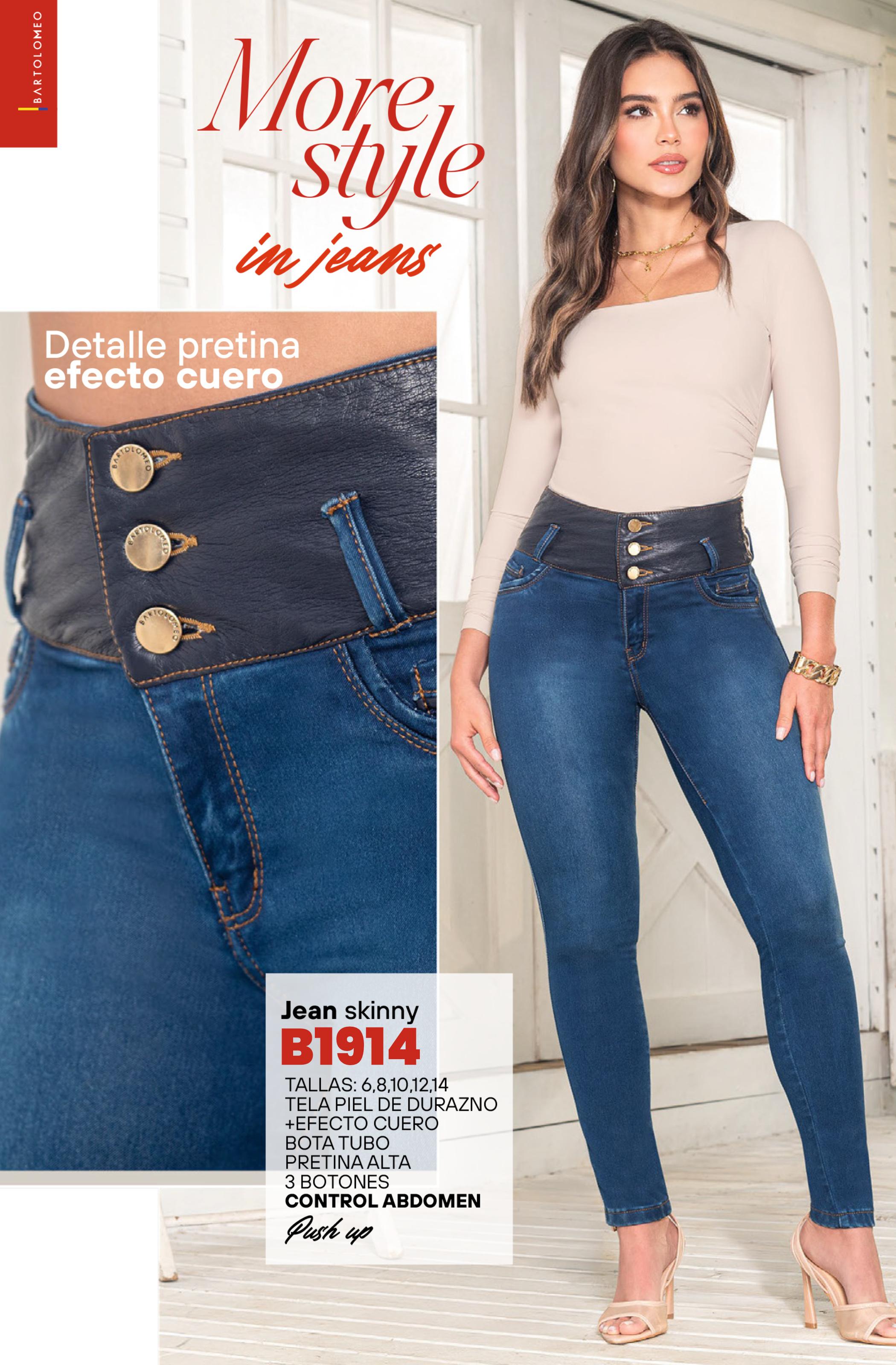 Ref. 57415520 -B1914 Jean Colombiano Push Up - Ropa Colombiana