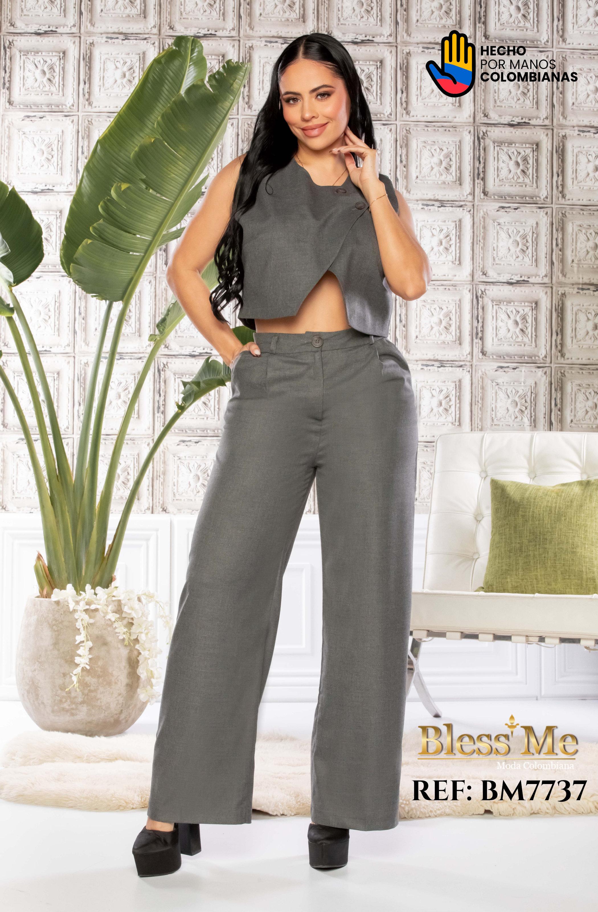 Ref. 5214002 -BM7737 Conjunto Largo Colombiano - Ropa Colombiana