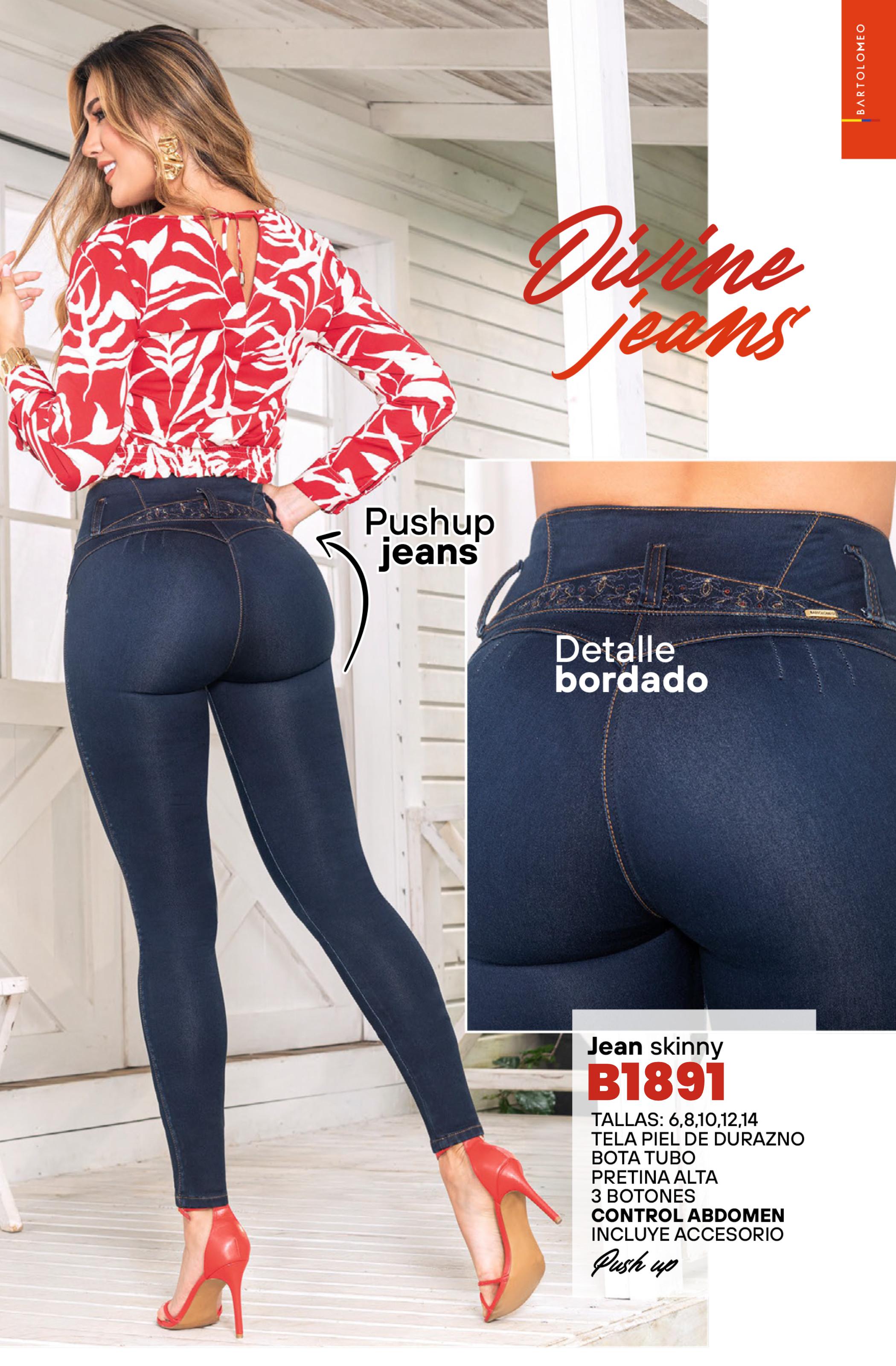 Ref. 57415520 -B1891 Jean Colombiano Push Up - Ropa Colombiana