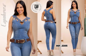 Ref. 006 -2385 ENTERIZO COLOMBIANO LARGO LEVANTA COLA - Ropa Colombiana