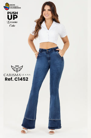Ref. 070 -C1452 Jean colombiano campana doble costura - Ropa Colombiana
