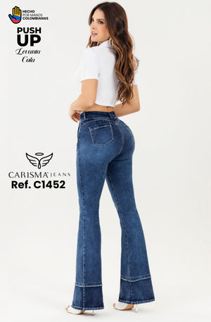 Ref. 070 -C1452 Jean colombiano campana doble costura - Ropa Colombiana