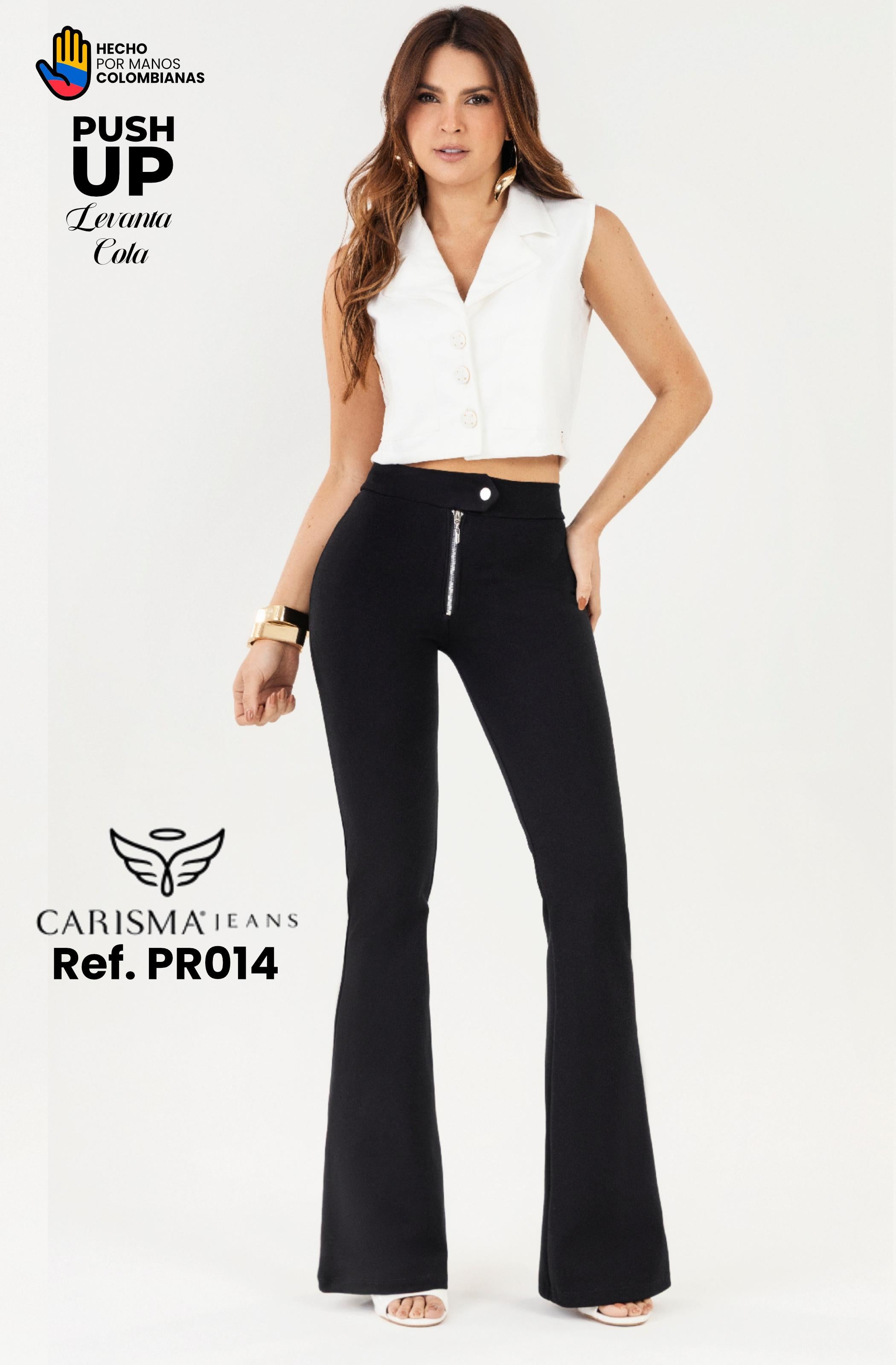 Ref. 070 -PR014 Pantalón colombiano con corte campana y realce perfecto - Ropa Colombiana