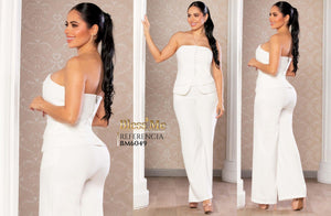 Ref. 5214002 -BM6049 Conjunto blanco tipo corset - Ropa Colombiana