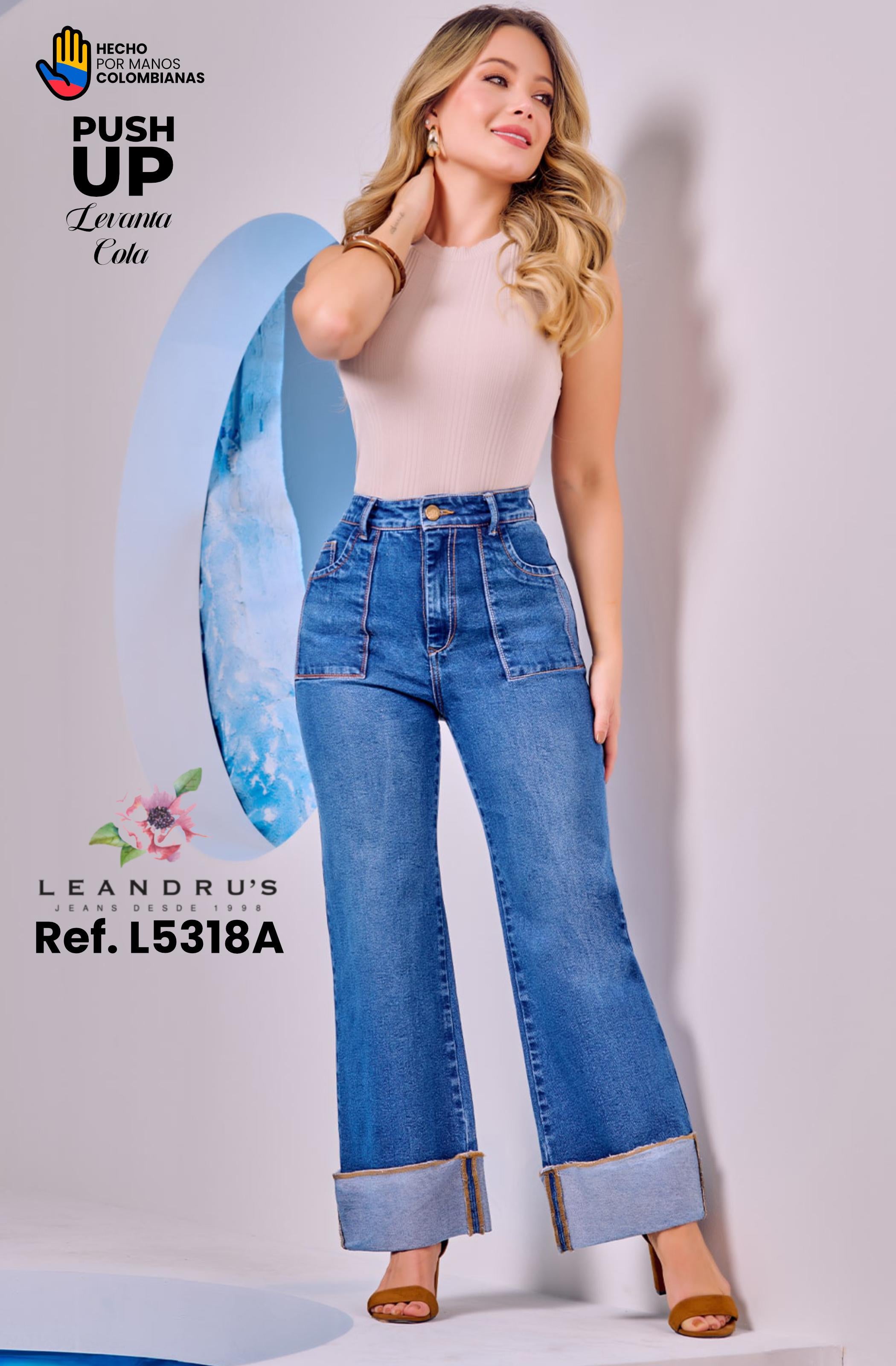 Ref. 10255 -L5318A Jean Colombiano Push Up - Ropa Colombiana