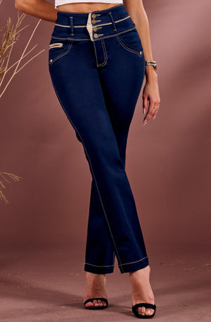 Ref. 10255 -L5513B Jean Colombiano Push Up - Ropa Colombiana