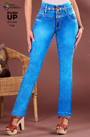 Ref. 10255 -L5503A Jean Colombiano Push Up - Ropa Colombiana