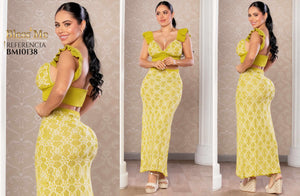 Ref. 5214002 -BM10138 Conjunto de blusa y falda larga - Ropa Colombiana