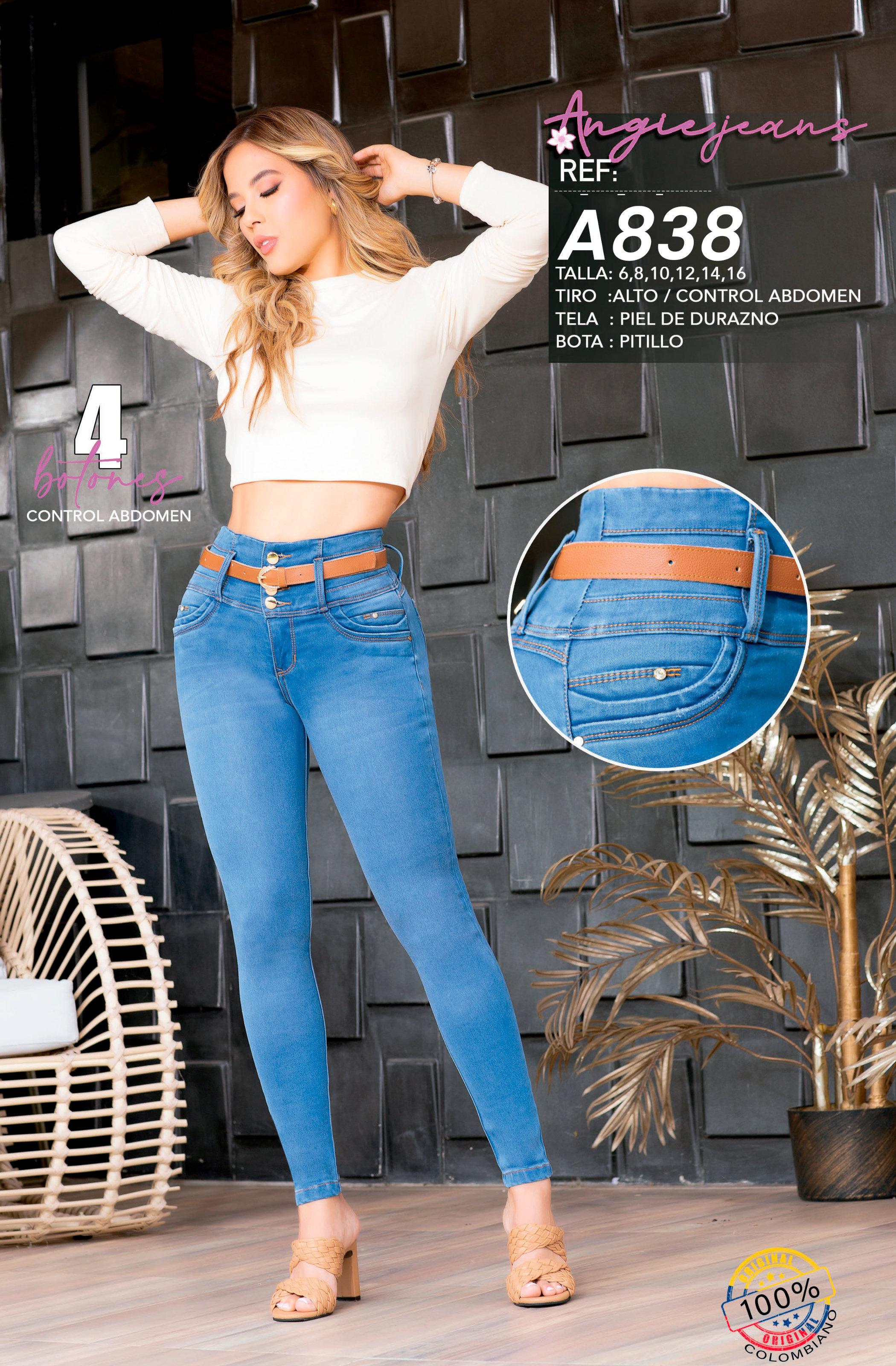 Ref. 568 -A838 Jeans Colombianos Push Up