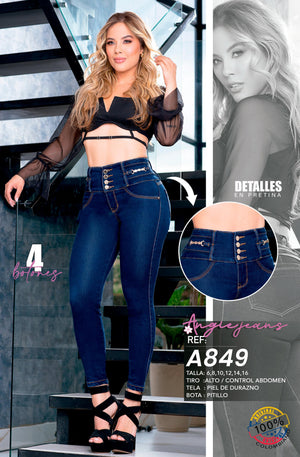 Ref. 568 -A849 Jeans Colombianos Push Up - Ropa Colombiana