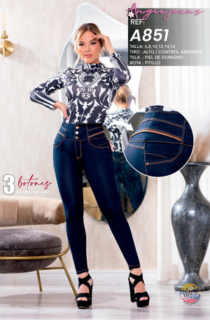 Ref. 568 -A851 Jeans Colombianos Push Up - Ropa Colombiana
