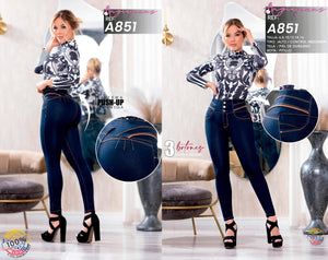 Ref. 568 -A851 Jeans Colombianos Push Up - Ropa Colombiana