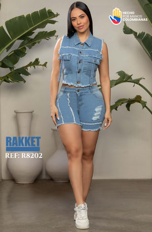 Ref. 006 -R8202 Conjunto Short - Ropa Colombiana