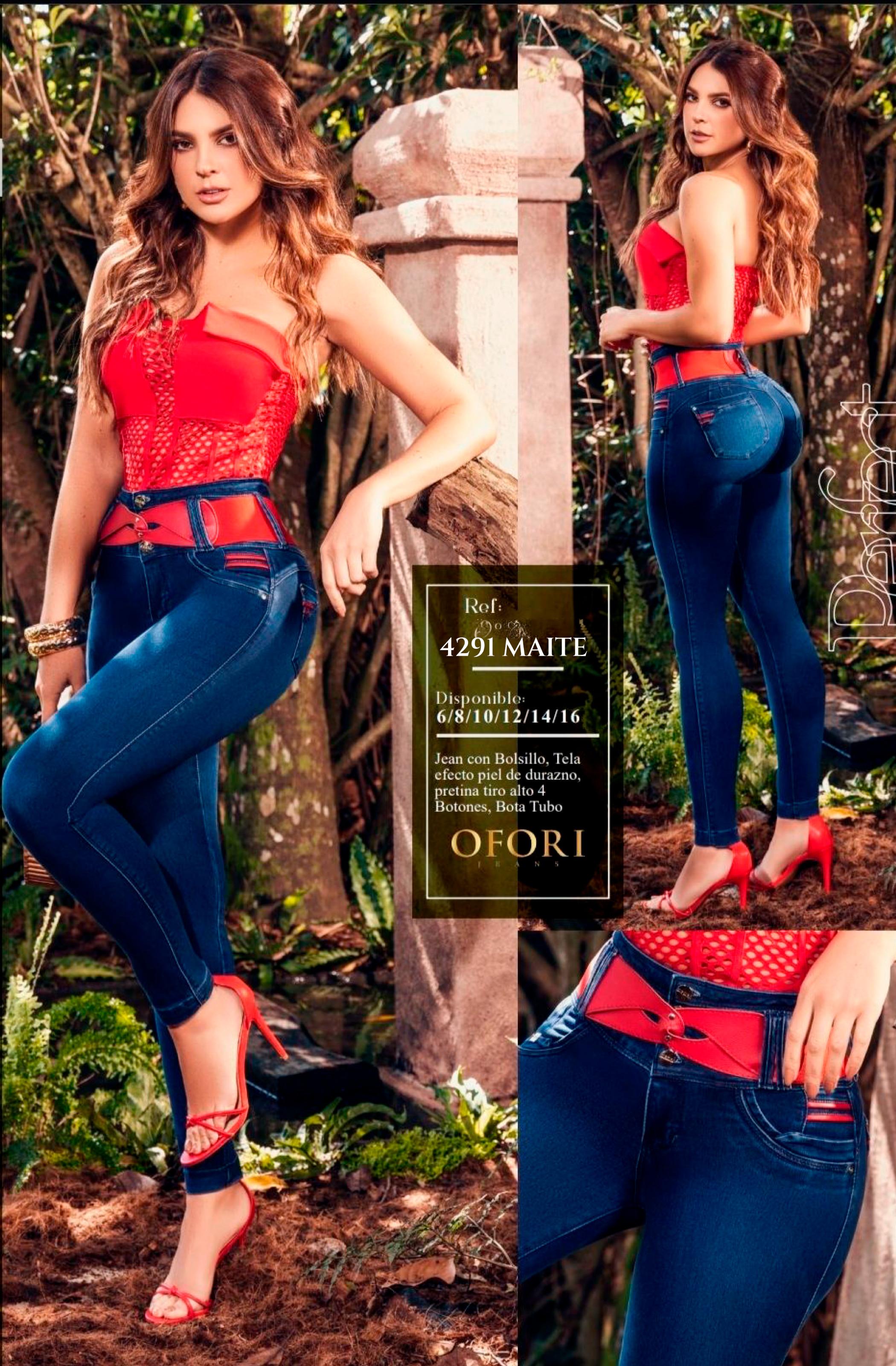 Ref. 8521447 -4291 MAITE Jean Push Up Colombiano