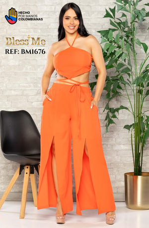 Ref. 058 -BM1676 Conjunto Largo Colombiano - Ropa Colombiana